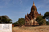 Bagan Myanmar. Thambula Temple. 